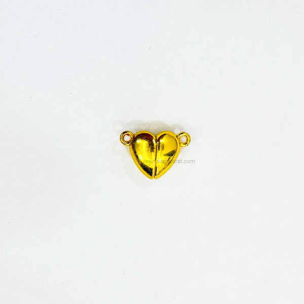 Heart shape magnetic clasp gold