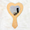 Heart Shape Hand Mirror MDF Base With Silver Acrylic