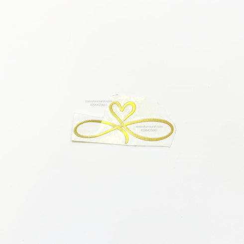 Heart with Infinity Metal Sticker