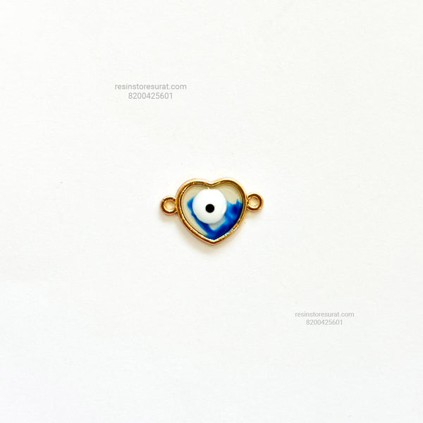 Heart Evil Eye Blue Rakhi Charm