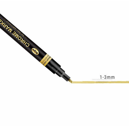High Gloss Chrome Resin Marker - Gold
