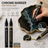 High Gloss Chrome Resin Marker - Silver