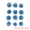Ink Blue Daisy Pressed Dry Flower - Fl008