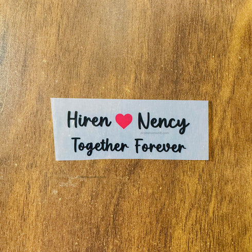 Couple Name - insert sheet