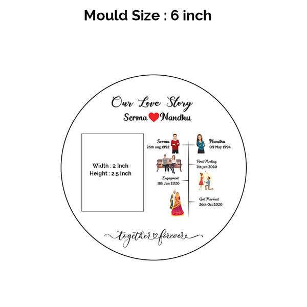 Couple love story insert sheet