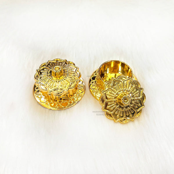 Designer Round Katori With Cap - K15