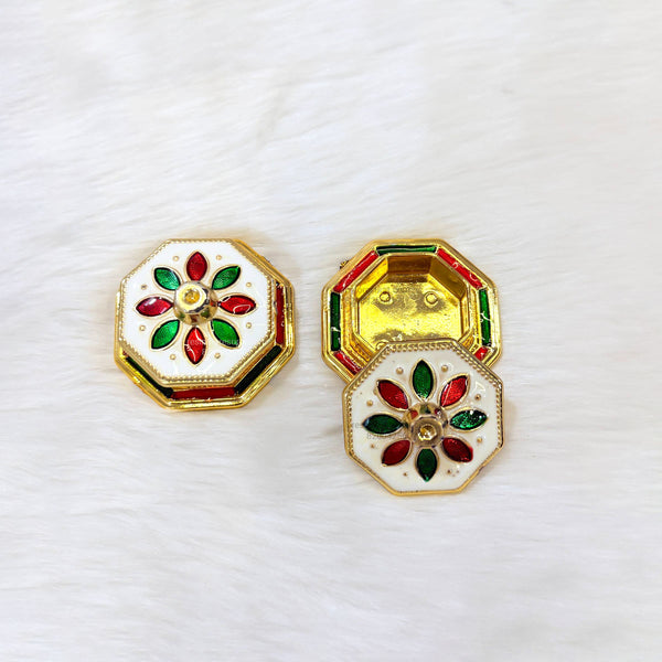 Hexagon Katori With Cap - K6 (1 Pcs)