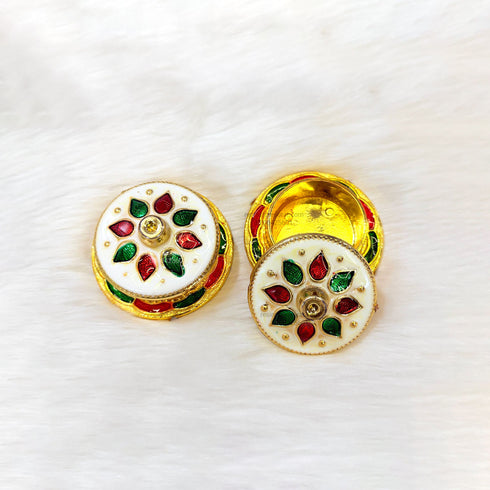 Round Katori With Cap - K8 (1 Pcs)
