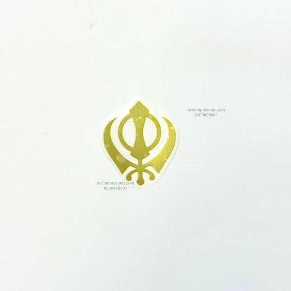 Khanda shukh metalic sticker