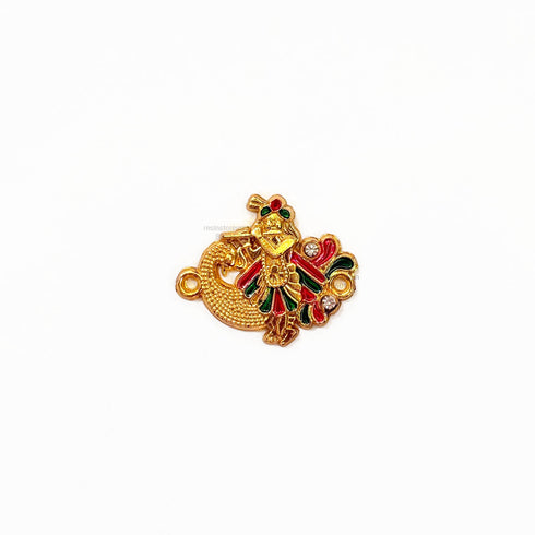 Krishna With Peacock Fiber Rakhi Charm FC 20