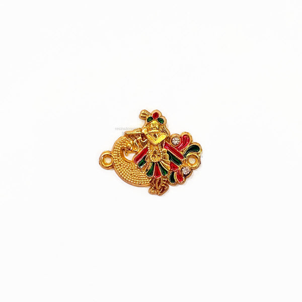 Krishna With Peacock Fiber Rakhi Charm FC 20