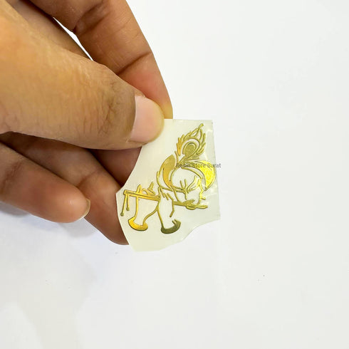 Krishna Metal Sticker