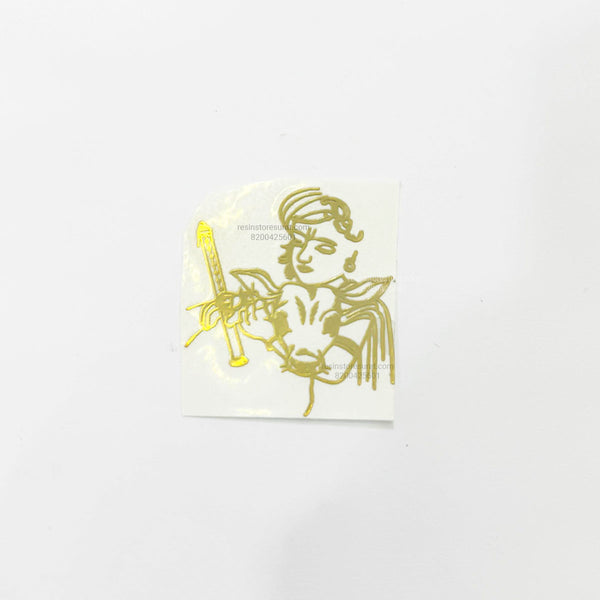 Krishna with Cow Metal Sticker