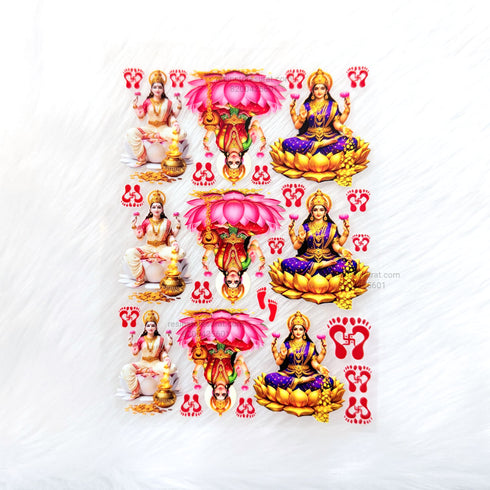 Laxmiji 3D Uv Sticker Sheet - A6