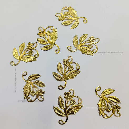 Metal Leaf E - 6 Pcs