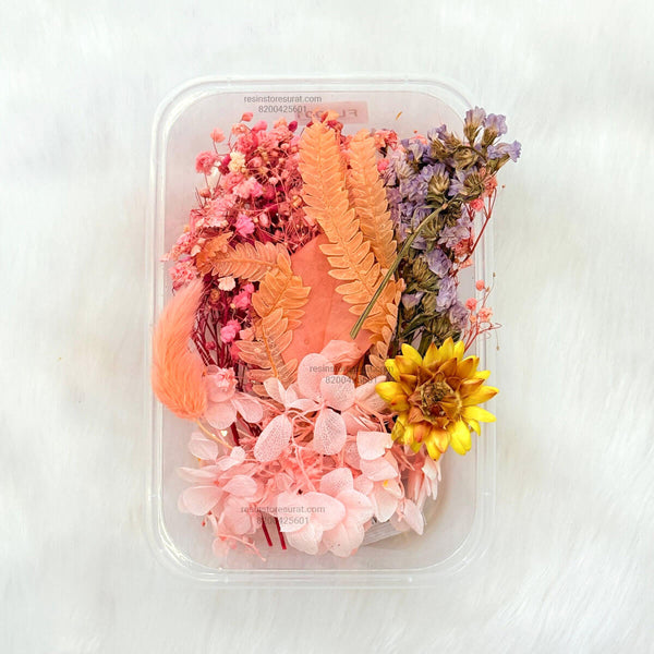 Light Pink Color Dry Flower Box - FL01