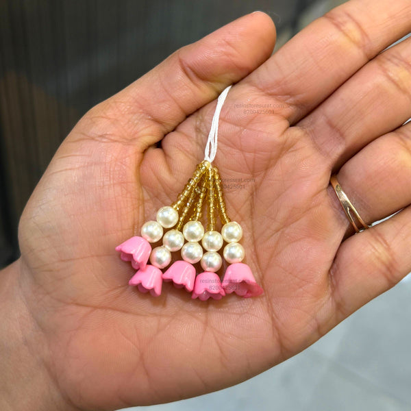 Light Pink Mini Flower Hanging Latkan - L16