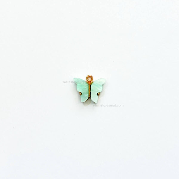 Aqua Color Butterfly Charm