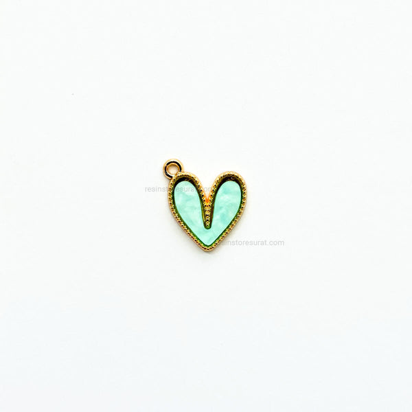 Light Green Heart Charm