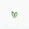 Light Green Heart Charm