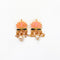 Light Pink Lotus Meenakari Pearl Beads Gold Charm D20 - 2 Pcs