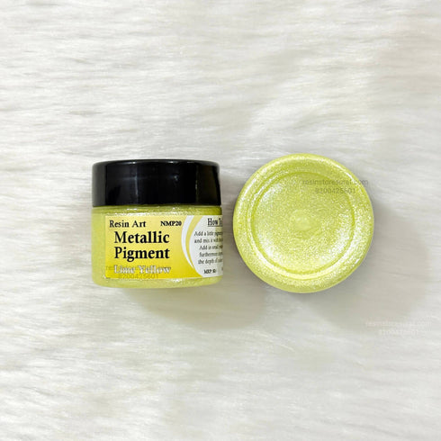 Lime Yellow Metallic Pigment For Resin