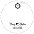 Initial logo & Couple name Custom Insert Sheet