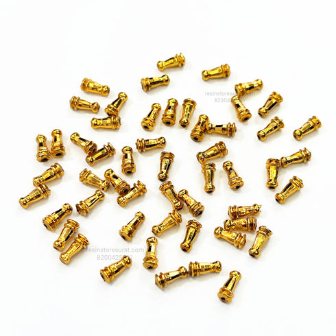 Long Rakhi Spacer Beads Gold New Design - RB17