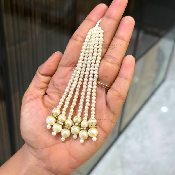 Long Hanging Latkan With Round Beads - L13