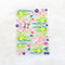 Lotus Pond 3D Uv Sticker Sheet - A6