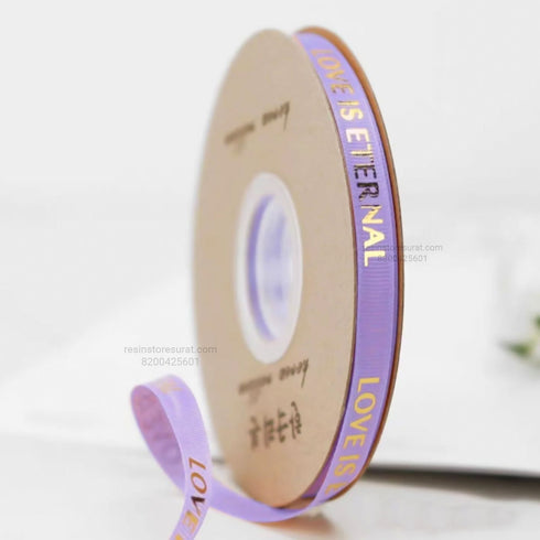 Love is Eternal Purple korean Love Ribbon - 2517L