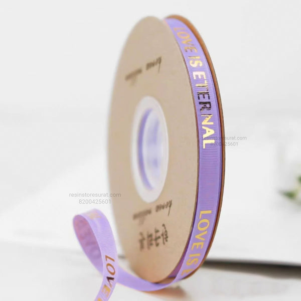 Love is Eternal Purple korean Love Ribbon - 2517L