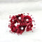Maroon Organza and Satin Flower with Pearl Spray Burgundy Artificial Flower