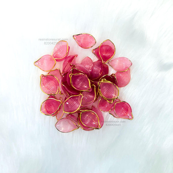 Maroon Flower Petal Gold