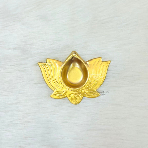 Metal Diya - Lotus