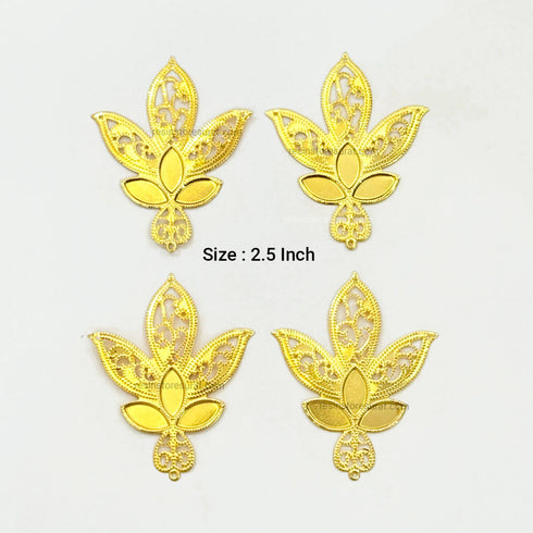 Big Metal Leaf - 4 Pcs - C