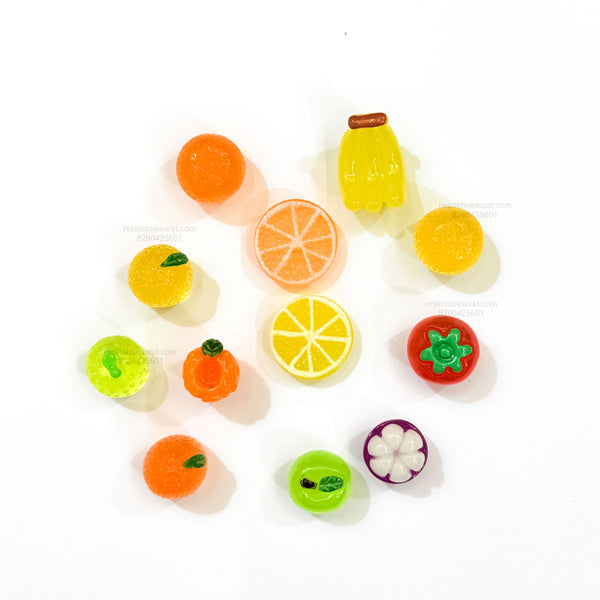Mini Fruit Miniature - 12 Pcs Set