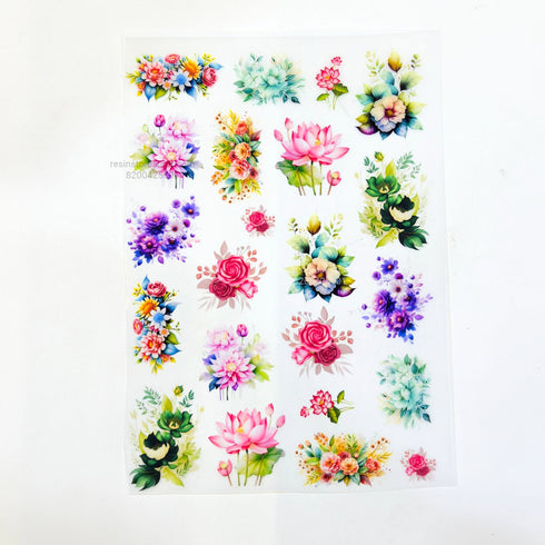 Multi Flower - A6 Insert Sheet