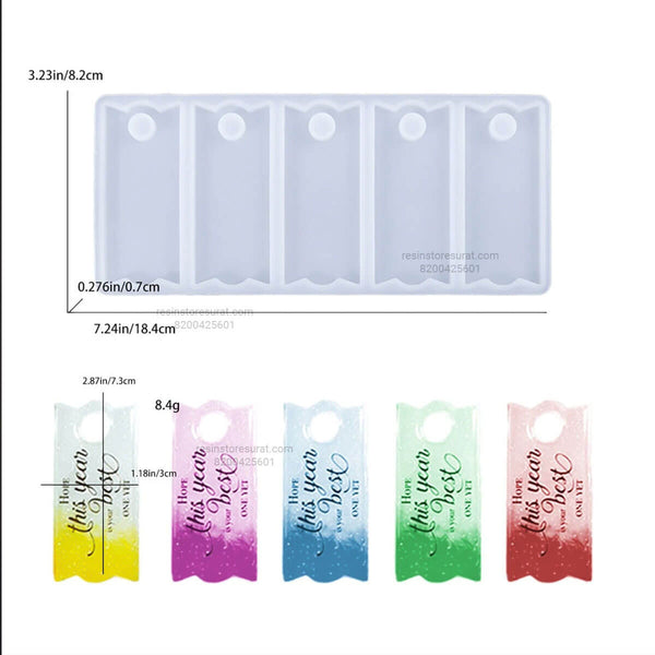 Name Plate Shape keychain Mould