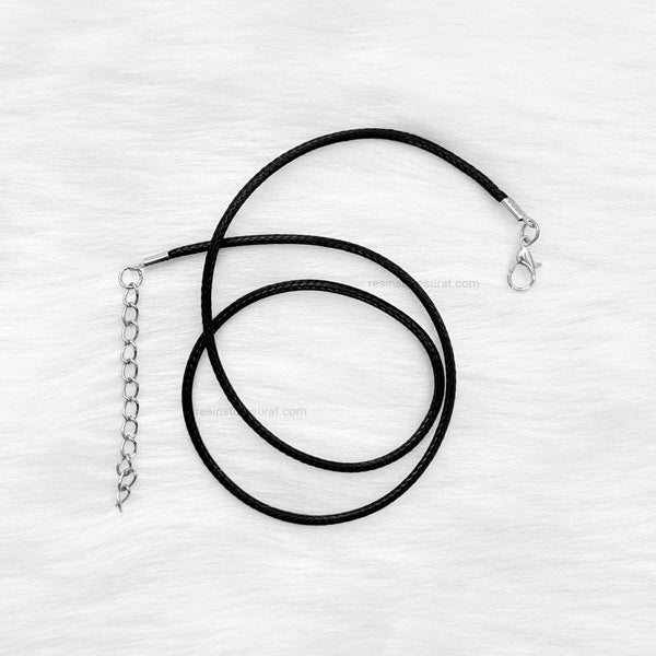 Necklace Cord Black with Clasp | Black Pendant thread