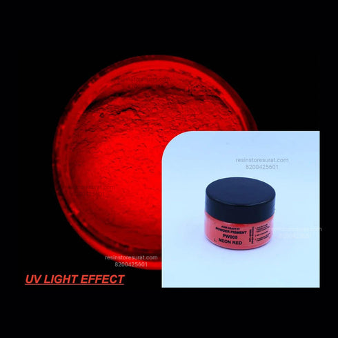 Neon Red Powder Pigment