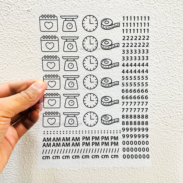 New Born baby insert sheet - A5