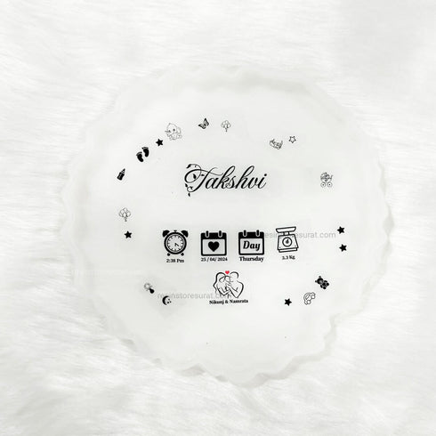 New born baby details with element - Custom Insert Sheet