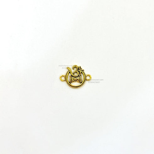 Om Rakhi Charm Metal Gold