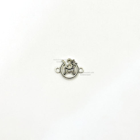 Om Rakhi Charm Metal Silver