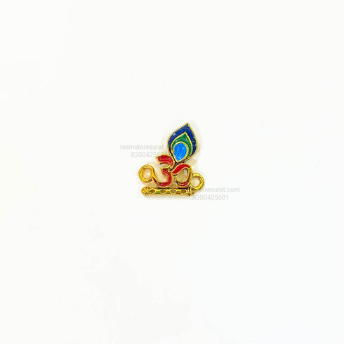 Om Morali Metal Rakhi Charm