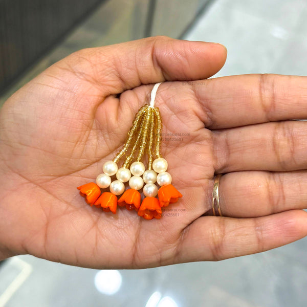 Orange Mini Flower Hanging Latkan - L15