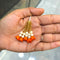 Orange Mini Flower Hanging Latkan - L15