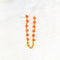 Orange Pearl Beads Rakhi Bracelet Chain