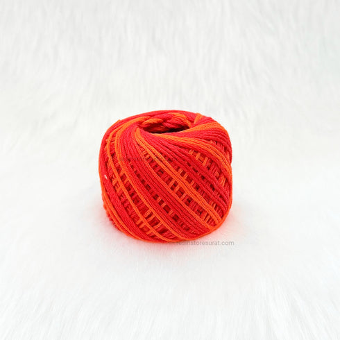 Orange Red Mix Rakhi Thread
